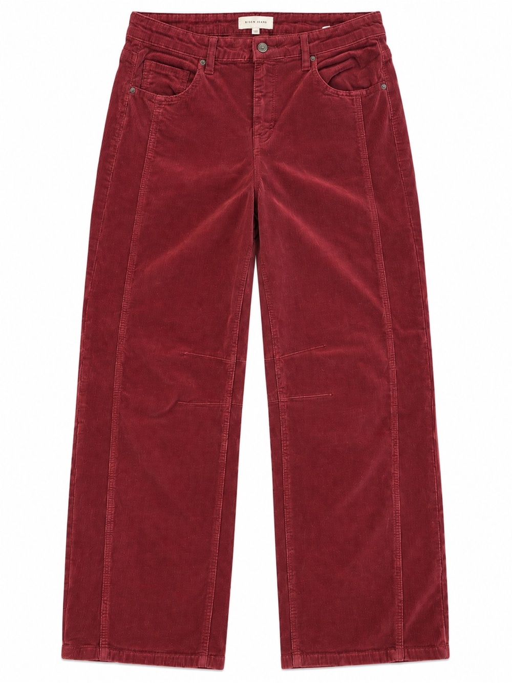 Risen Jeans Size 13/31 Brick Red Corduroy High Rise Wide Leg Pants
